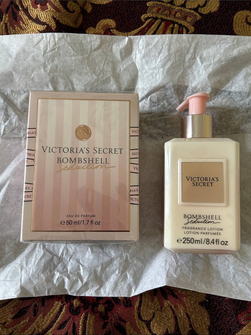 Victoria's Secret Bombshell Set - Blush Pink & Cream